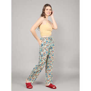 Pyjama Confortable Ultra Doux 100% Rayonne Imprimée avec Taille Élastique Respirant Vêtement d'Intérieur pour Familles Logo Personnalisé Fourniture ODM - Product Image 2