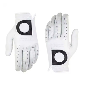 Gants de golf en cuir Cabretta de logo personnalisé de qualité supérieure prix usine grande qualité en cuir véritable PU utilisation sportive Protection des mains - Product Image 1