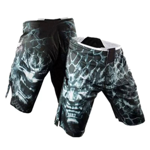 Venta al por mayor unisex MMA Kick Boxing Shorts Custom Silk Stretch Fabric Jiu Jitsu Wear en Hombres Mujeres Jóvenes y Adultos Tallas Servicios OEM - Product Image 6