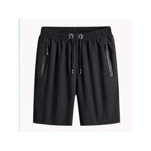 2025 arrivée hommes Jogging maille Shorts solide été respirant coton genou-longueur motif poches Style plaine teint jogger shorts - Product Image 2