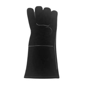Meilleurs vêtements de travail de performance Logo personnalisable Gants de soudage en cuir Heavy Duty certifié CE 11 oz haute résistance à la chaleur de sécurité - Product Image 5