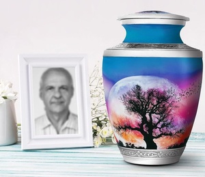 โกศต้นไม้ที่สวยงามของชีวิตโกศสำหรับขี้เถ้าของมนุษย์ขนาดใหญ่สำหรับงานศพของผู้ใหญ่ - Product Image 4