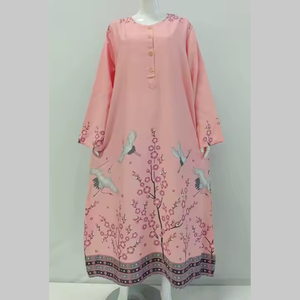 Chrysanta ชุดเดรสมุสลิมแขนกุดสำหรับผู้หญิง, เดรสสำหรับสวดมนต์แฟชั่นชุดมุสลิมยาวถึงพื้นไม่สมมาตรแบบเรียบง่ายใส่สบายตอนเย็น - Product Image 1