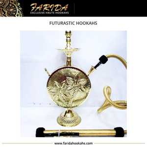 Mini Narguiles Egipcios de Latón de Edición Limitada de Lujo Farida 2025, Nuevo Diseño de Estilo Árabe, Grabado a Mano, Alto Brillo - Product Image 3