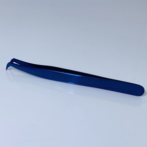 Pince à épiler pour faux cils en acier inoxydable de qualité fine droite et incurvée - Product Image 3