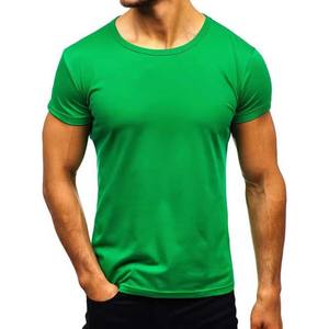 Camiseta Personalizada para Hombre, Color Verde, Cuello Redondo, Manga Corta, 100% Algodón, Diseño Sólido - Product Image 4