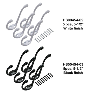 Made in Taiwan 55lbs Capacity 5.5 Inch Heavy Duty Wall Mounted Garment <b>Hook</b> - Product Image 3