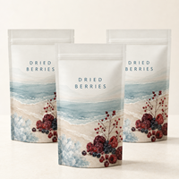 Emballage souple personnalisé pour baies séchées, sachet refermable alimentaire de qualité alimentaire