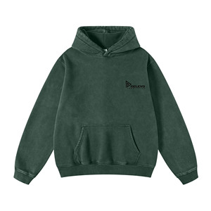 Top Premium Wholesale Custom DTG/DTF Print Pullover <b>Hoodie</b> Heavy Cotton French Terry Acid Wash Sweatshirts <b>Hoodie</b> for <b>Men</b> - Product Image 3