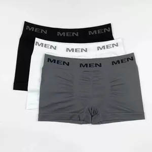 OEM customized design mens white brief underwear elastic Pure color seamless plain Mix color underwear boxers