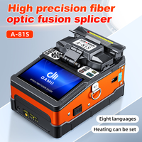 Damu yüksek hassasiyetli A-81S optik Fiber füzyon Splicer 6 motorlar hızlı ekleme makinesi çekirdek çekirdek hizalama 5 "TFT ekran 5 yıl