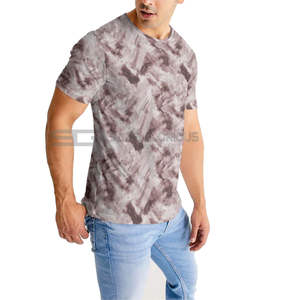 Camisetas de sublimación transpirables para hombres, 100% algodón antiarrugas, estilo único, diseño personalizado, tamaño, la mejor camiseta de sublimación para hombres - Product Image 2