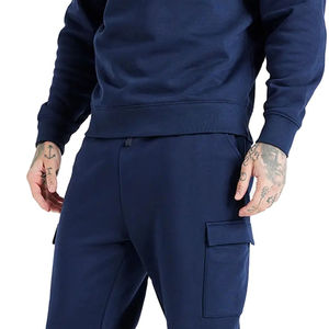 Gran oferta, trajes de chándal de lana de carga de alta calidad para hombres, logotipo personalizado, de dos piezas Sudadera con capucha, conjunto de pantalones de chándal de invierno - Product Image 5