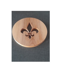 Posavasos de madera hecho a mano con granos de madera natural para casa de campo rústica casa de campo Estilo Vintage decoración de la cocina del hogar - Product Image 2