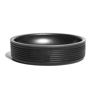 Tazón Doble de Plástico Negro Sólido - Product Image 3