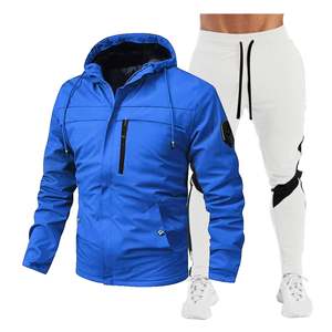 Conjunto Táctico Personalizado para Hombre, Chaqueta Impermeable y Cortavientos con Capucha y Cremallera, Diseño 2 en 1, Pantalones Cargo Multibolsillos - Product Image 4