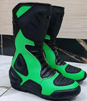 Bottes de moto tout-terrain multifonctionnelles, durables, respirantes, imperméables, avec embout en acier et protection genouillère, modèle Boulder, en promotion