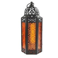 Lanterne marocaine vintage Antique Collection Lanterne antique marocaine Couleur cuivre doré Décoration éclair à bon prix 2024