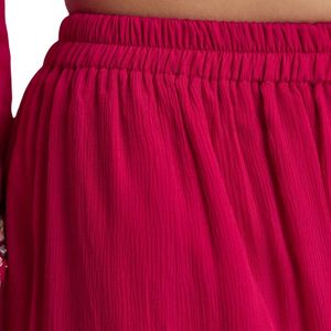 Ensemble Kurta brodé en organza rose Rani avec costume ethnique Sharara élégant Dupatta pour les occasions de mariage festives et nuptiales - Product Image 6