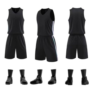 Uniforme de baloncesto, tela de malla, control de humedad, costuras ligeras y duraderas, ideal para gimnasio, entrenamiento al aire libre y partidos - Product Image 2