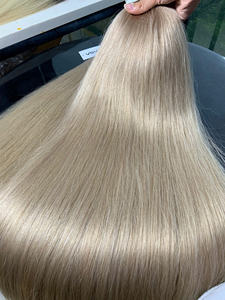 Extensions de cheveux vierges vietnamiennes à cuticules intactes, prix d'usine, de 50 cm à 70 cm, super double trame - Product Image 2