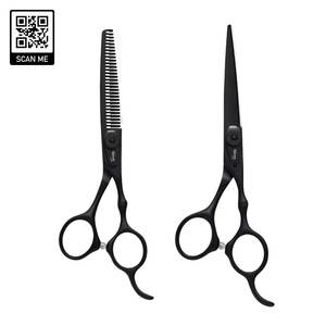 Juego de Tijeras Profesionales para Cortar Cabello de Acero Inoxidable, Tensión Ajustable, Diseño Ligero para Salón de Belleza y Barbería - Product Image 1