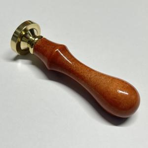 Sellos Redondos de Latón Marrón Hechos a Mano de 30 mm con Mango de Madera de Arce, Sello de Cera para Tarjetas de Felicitación Hechas a Mano y Proyectos de Scrapbooking - Product Image 3