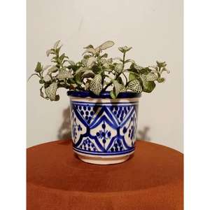 Tajín Marroquí Auténtico, Olla de Cerámica Hecha a Mano, Tajín Tradicional para Horno y Estufa, Resistente al Calor, Ecológico para Cocinas - Product Image 1