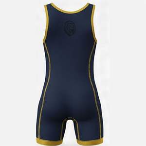 Singlet de Lucha Libre Personalizado al por Mayor, Sublimado, Transpirable, sin Tirantes, de Poliéster y Elastano para Hombre - Product Image 3