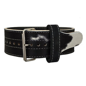 เข็มขัดยกน้ำหนักคุณภาพพรีเมียม สำหรับเพาะกาย ออกกำลังกาย หนังวัวแท้ ปรับขนาดได้ ไม่ลื่น ใช้ได้ทั้งชายและหญิง - Product Image 4