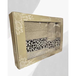 Ensemble de serviettes de bain en coton turc 100% de qualité hôtelière de luxe Séchage rapide Motif rayé pour salles de bain à domicile Taille surdimensionnée - Product Image 2