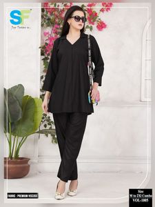 Elegante colección conjunta de 2 piezas en viscosa Premium Traje de diseñador elegante Perfecto para Bodas de fiesta y ropa festiva informal - Product Image 4