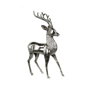 Estatuilla de ciervo con acabado plateado de gran venta, estatuilla decorativa de precio al por mayor de fundición de Metal de alta calidad para decoración del hogar - Product Image 6