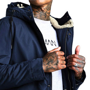 Veste parka longue à capuche pour homme de style canadien en gros, manteau d'hiver avec fonction imperméable, rembourrage en coton, utilisation en extérieur - Product Image 4