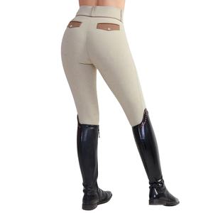 Pantalones de montar para niñas con logotipo personalizado al por mayor, ropa ecuestre, diseño ajustado para montar a caballo - Product Image 2