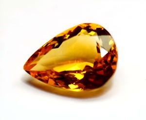 Piedras preciosas de citrino genuinas Piedras en forma de pera Gemas de citrino de corte facetado semipreciosas sueltas a precio de fábrica al por mayor - Product Image 1