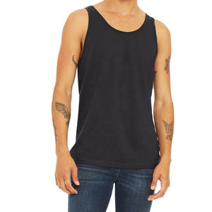 Venta al por mayor personalizado 100% algodón cuello cuadrado transpirable secado rápido hombres peso pesado gimnasio correr Chaleco de alta calidad - Product Image 6