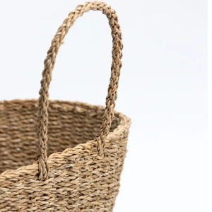 Essentials Basket paniers en jonc de mer fabricant de stockage panier en jonc de mer avec poignées adaptées à la décoration intérieure fabriquée au Vietnam - Product Image 4