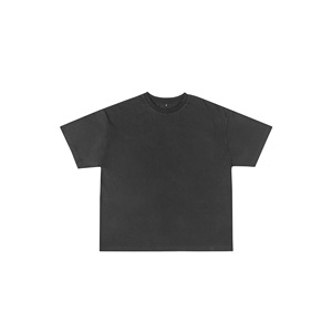 Wholesale Drop Shoulder 100% Cotton Blank Custom T Shirt Vintage Boxy Oversized Streetwear Screen Printing Sports Men's T-Shirts - Product Image 6