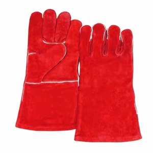 El mejor cuero de alta demanda con pulgar de Palma reforzado e índice TIG/MIG Guantes de trabajo de soldadura Guantes de trabajo de equipo de seguridad para las manos - Product Image 3