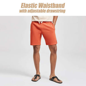 Best Quality Men's <b>Shorts</b> Plain Running Jogging Gym Custom Logo Elasticated Waist <b>Fleece</b> <b>Shorts</b> With Customized Logo and Design - Product Image 3