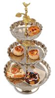 Présentoir à gâteaux décoratif de fantaisie, présentoir à gâteaux et cupcakes, support à desserts pour anniversaire et fête de mariage