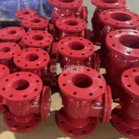 Clapet anti-retour à bride en fonte ductile DN50 CA-Fire pour systèmes d'alimentation en eau et protection incendie