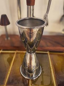 Ensemble d'outils de bar avec manche en bois et tête argentée, avec support suspendu, pour la préparation de cocktails et le service en bar, vente en gros depuis l'Inde - Product Image 6