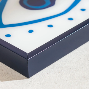 Plateau de service en laque de luxe peint à la main avec un mauvais œil, plateau de service de haute qualité pour table basse, petit-déjeuner au lit en provenance du Vietnam - Product Image 3