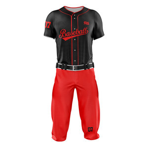 High Quality 100% Polyester Softball Jersey Pant Breathable Baseball Uniform Set Quick Dry Anti-Bacterial Slider Sports Pakistan - Product Image 6