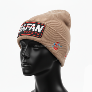 Gorro de invierno para mujer, gorro de punto GSM acrílico, cálido, suave, tejido elástico, logotipo bordado personalizado, estilo deportivo, gorro jacquard - Product Image 3