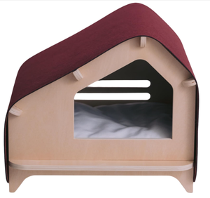 Casa para Gatos de Madera Maciza XWOOD, Paneles Desmontables para Interiores, Fácil Montaje, Refugio para Mascotas AC06 - Product Image 5