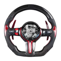 Volant en fibre de carbone véritable avec chauffage et vibrations, qualité OEM pour BMW X1 X2 X3 X4 X5 X6 F46 F30 F31 F34 F35 F32 F33 F36