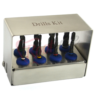 Premium Dental 8 Pieces Electric Implant Drill Kit Black Plasma Coated Metal Steel CE Certified Drill <b>Holder</b> Surgery Instruments - Product Image 3